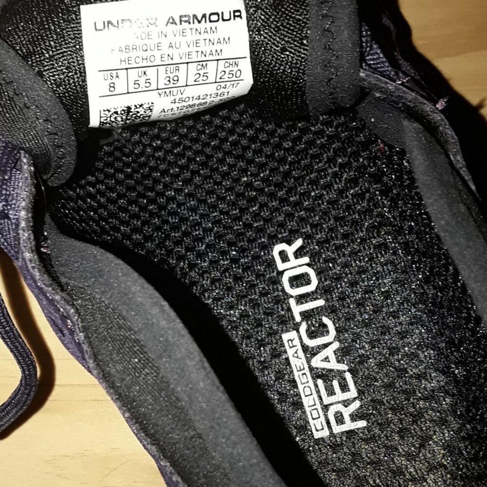 Under Armour | Women’s UA Coldgear Reactor | Purple and Black | Size 8 - Picture 14 of 16